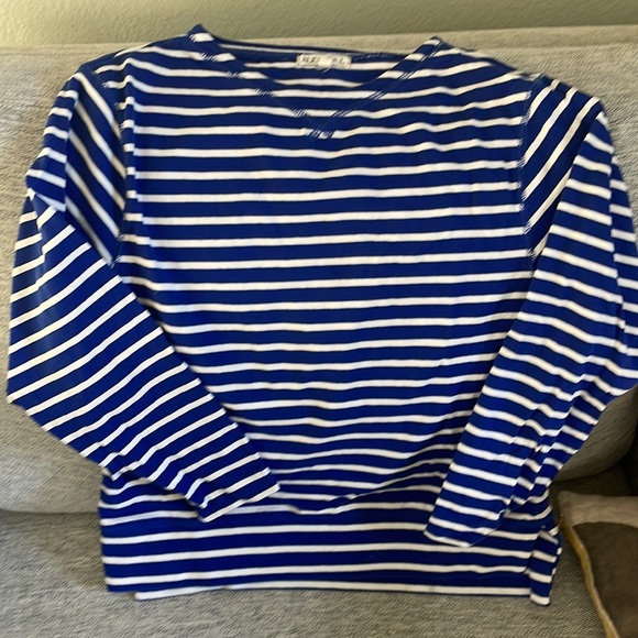 Alex Mill Lakeside Stripe Tee Small Blue - Picture 6 of 6